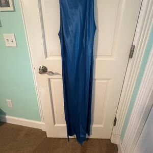 Rails blue satin  midi slip dress. Size XL Worn one time for a formal event.